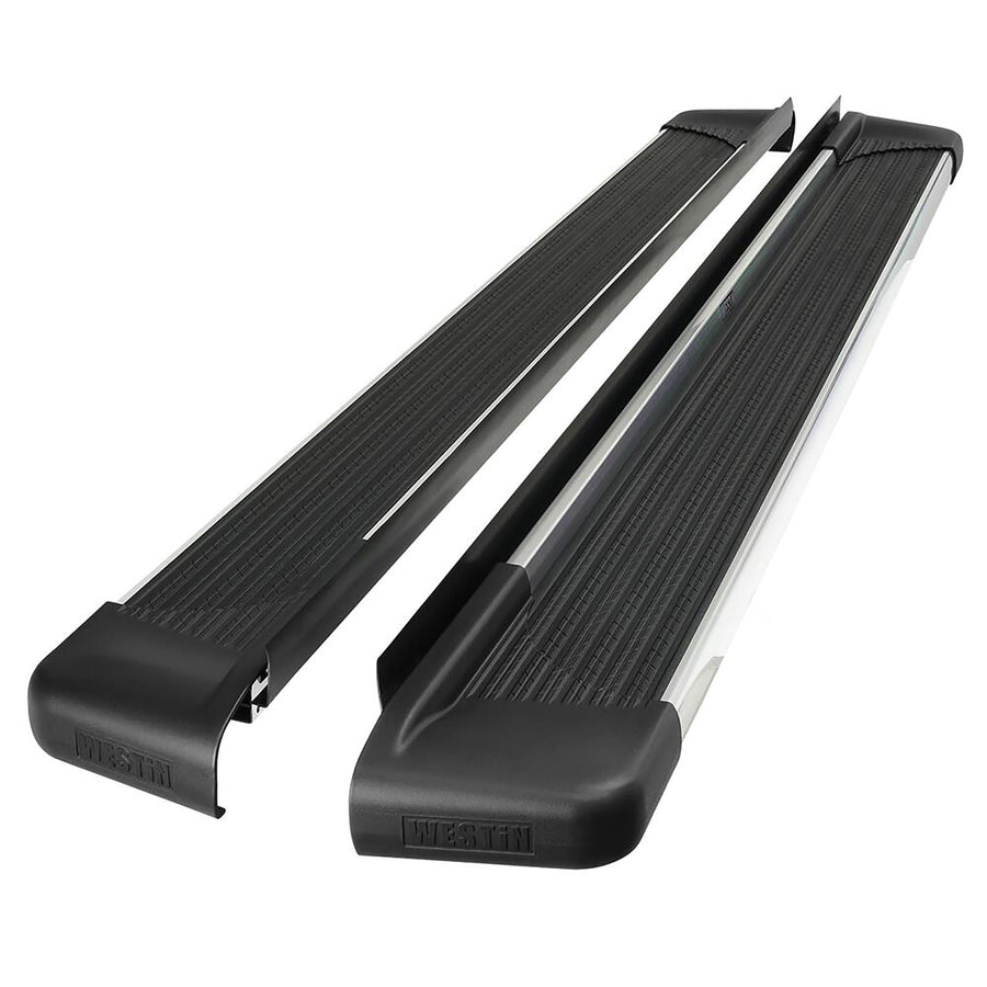 27-64730 Westin SG6 Running Boards Aluminum Polished Pair 79 in (Required Mounting Kit Sold Separately)