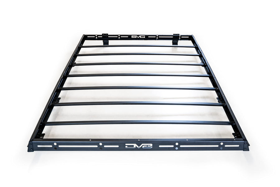 Roof Rack Full-Length for 2007-2018 Jeep Wrangler JK 4-Door | Mount Roof Top Tent | Bolt-On Installation | Multiple Tie Down Points | 300 lb Capacity | Multiple Accessories | DV8 Offroad