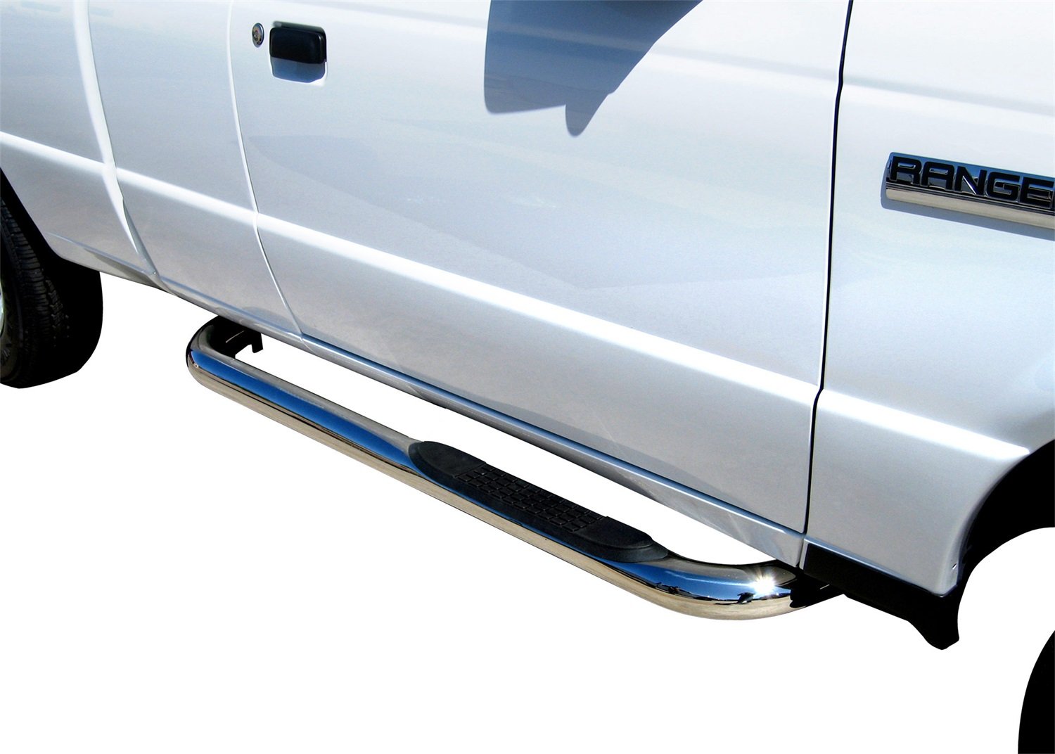 3 in. Round Side Bar Steelcraft 211500 Black Powdercoat 3 in. Round Side Bar