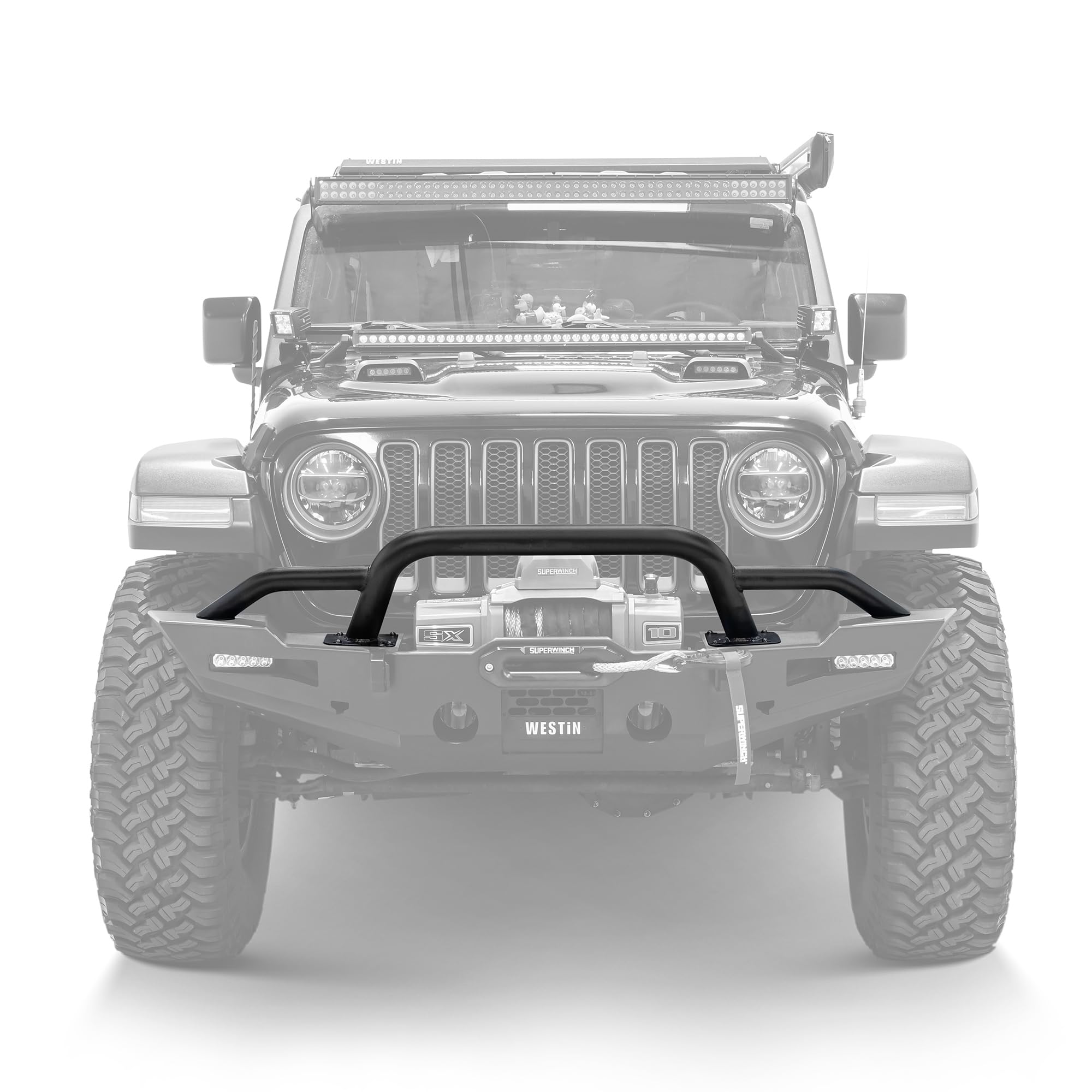 Westin XTS 59-741195 Round Bull Bar fits 2018-2023 Wranlger JL 2020-2026 Gladiator
