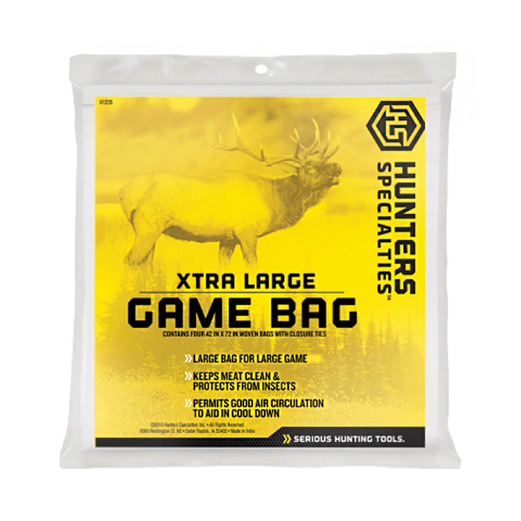 XL Deluxe Size Hunters Specialties Game Bag | Reusable Washable Heavy-Duty Canvas Field Dressing Game Bags, 42" X 72"