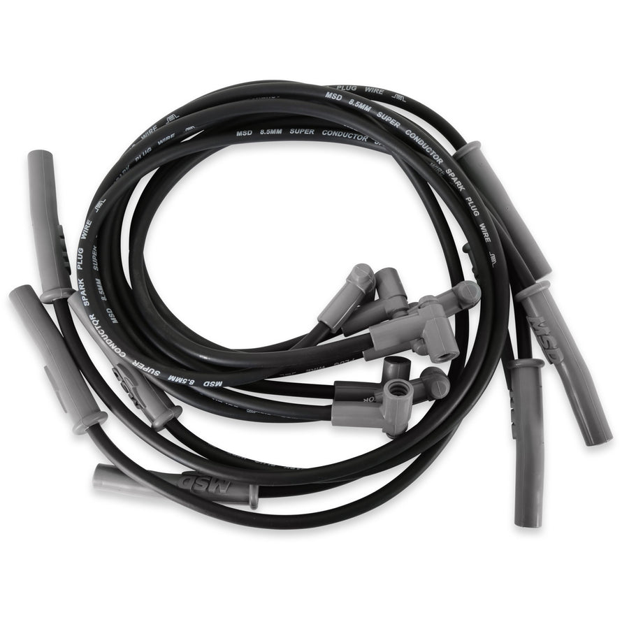 Super Conductor MSD 31363 Spark Plug Wire Set Black
