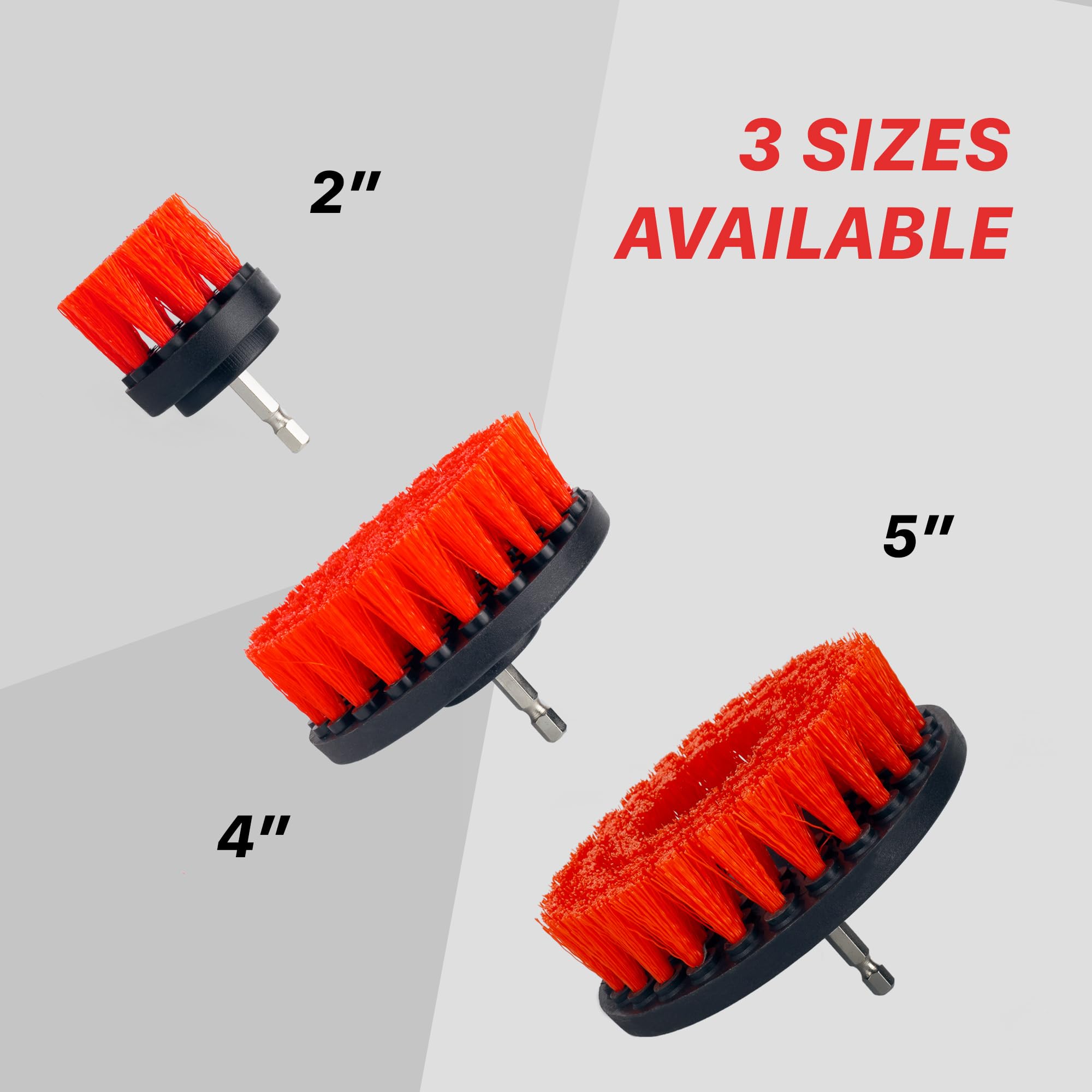 Maxshine Medium-Duty Upholstery & Carpet M8 Drill Brush (2”) | Power Scrubber Attachment for Car Detailing | Removes Grime, Stains & Spots from Leather, Fabric, Seats & Carpets