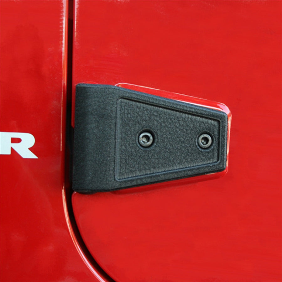 Door Hinge Cover Kit Rugged Ridge for Jeep Wrangler JK | Steel, Black | 11202.05 | Fits 2007-2018 Jeep Wrangler JK
