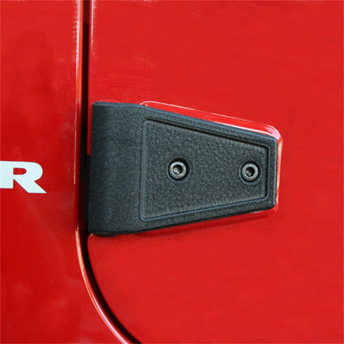 Door Hinge Cover Kit Rugged Ridge for Jeep Wrangler JK | Steel, Black | 11202.05 | Fits 2007-2018 Jeep Wrangler JK