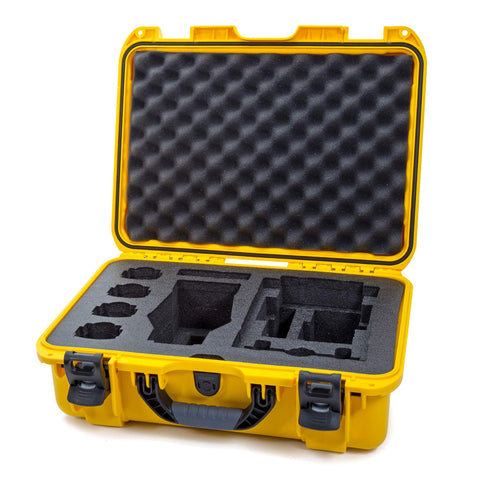 Nanuk Waterproof Hard Case 925 with Foam Insert for DJI Mavic 2 Pro|Zoom + Smart Controller, Crystalsky 5.5" or iPad - Yellow