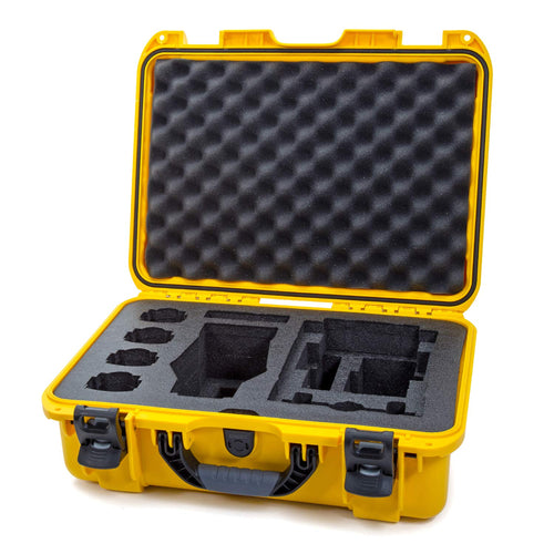 Nanuk Waterproof Hard Case 925 with Foam Insert for DJI Mavic 2 Pro|Zoom + Smart Controller, Crystalsky 5.5" or iPad - Yellow