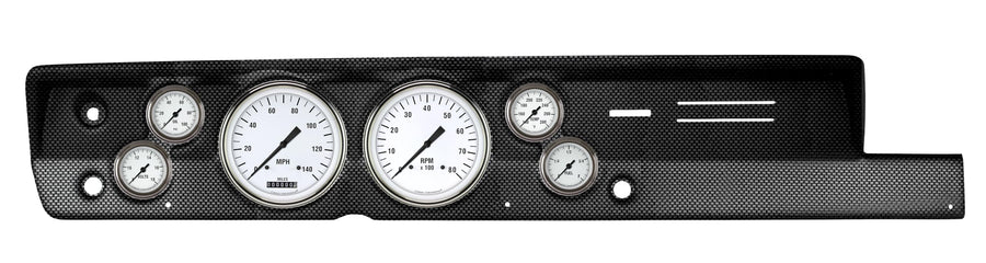 Classic Instruments Full Sweep CDPB67WH151CF White Hot Direct Fit 6 Gauge Set Compatible with 1967-1969 Barracuda