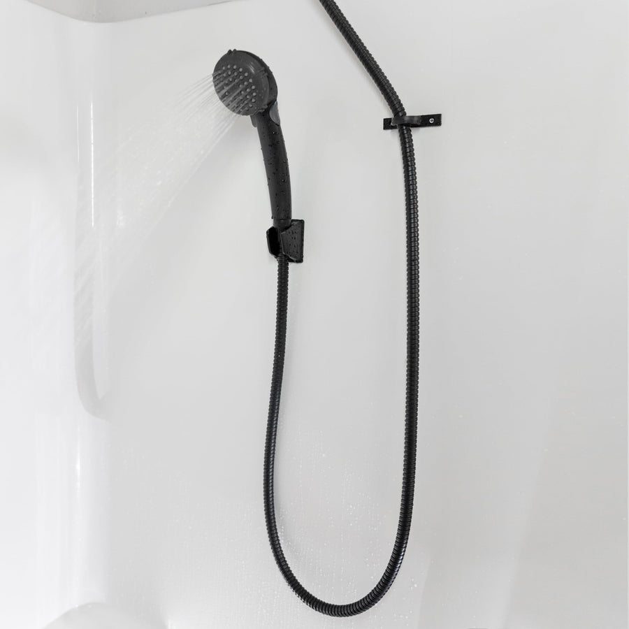 Dura Faucet RV Hand Held Shower Head DF-SA400K-MB, Stainless Steel Hose Kit (Matte Black)