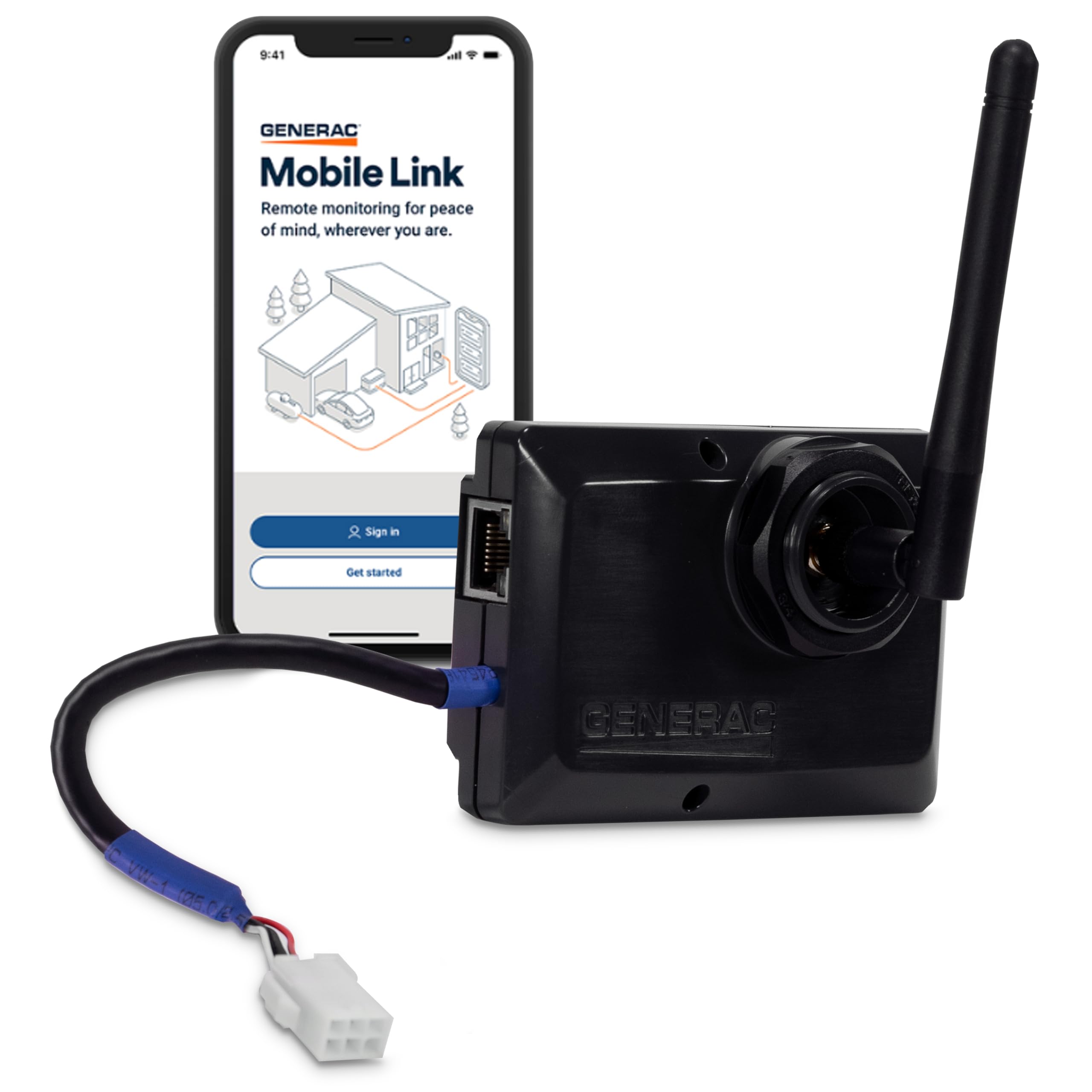 Generac Mobile Link 7170 Wi-Fi & Ethernet Device - Remote Monitoring and Control for Enhanced Generator Management,orange/black
