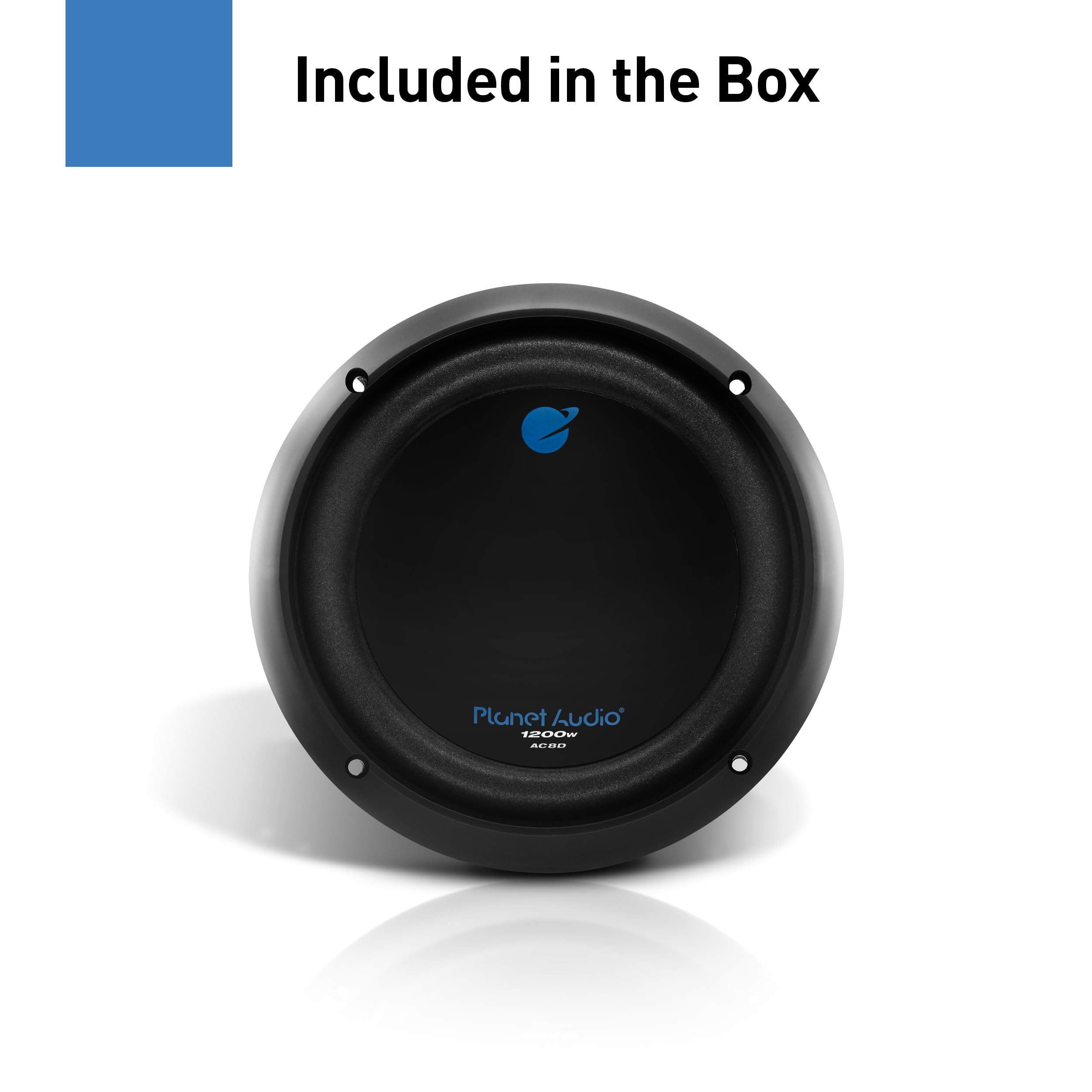 Planet Audio Anarchy Series AC8D 8 Inch Car Subwoofer - 1200 Watts Max, Dual 4 Ohm Voice Coil, Sold Individually, Hook Up to Amp