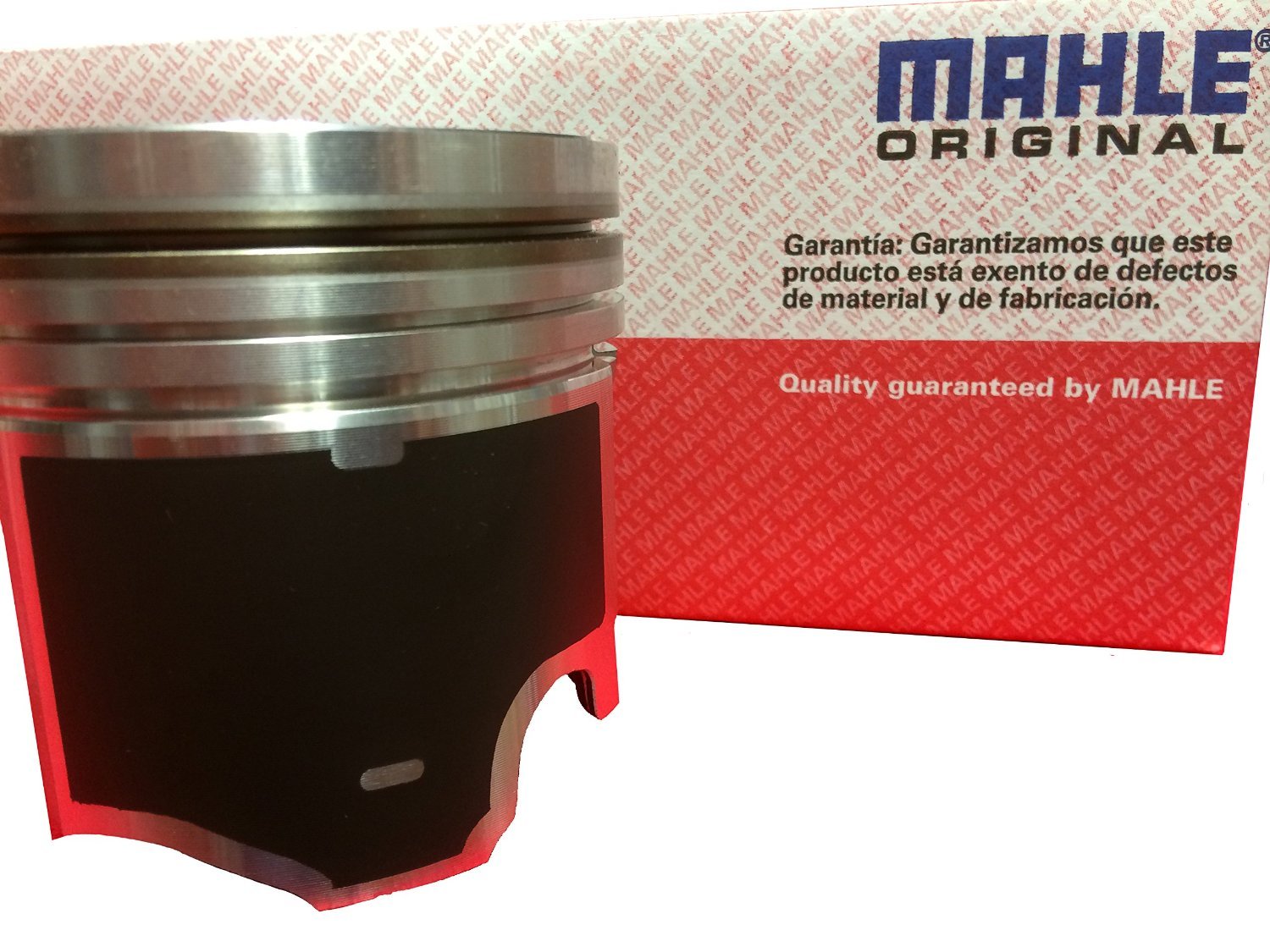 MAHLE Pistons set 8 Compatible with 2003.5-2010 Ford 6.0 6.0L Diesel Standard Size Pistons set Powerstroke MAHLE Clevite Coated with Rings