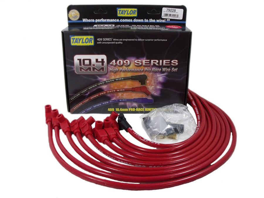 409 Taylor Cable Pro-Race Spiro-Wound Core Spark Plug Wire Set