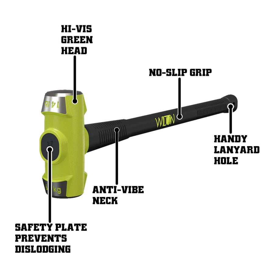 B.A.S.H Wilton 36" Sledge Hammer, 14 Lb Head (21436)