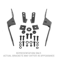 Mounting Bracket Kit Go Rhino for RC4 Bull Bar or RC3 Skid Plate | Mild Steel, Textured Black | 562260TK | Fits 2016-2023 Nissan Titan XD (Excludes Intelligent Driver Alert and Non XD Models)