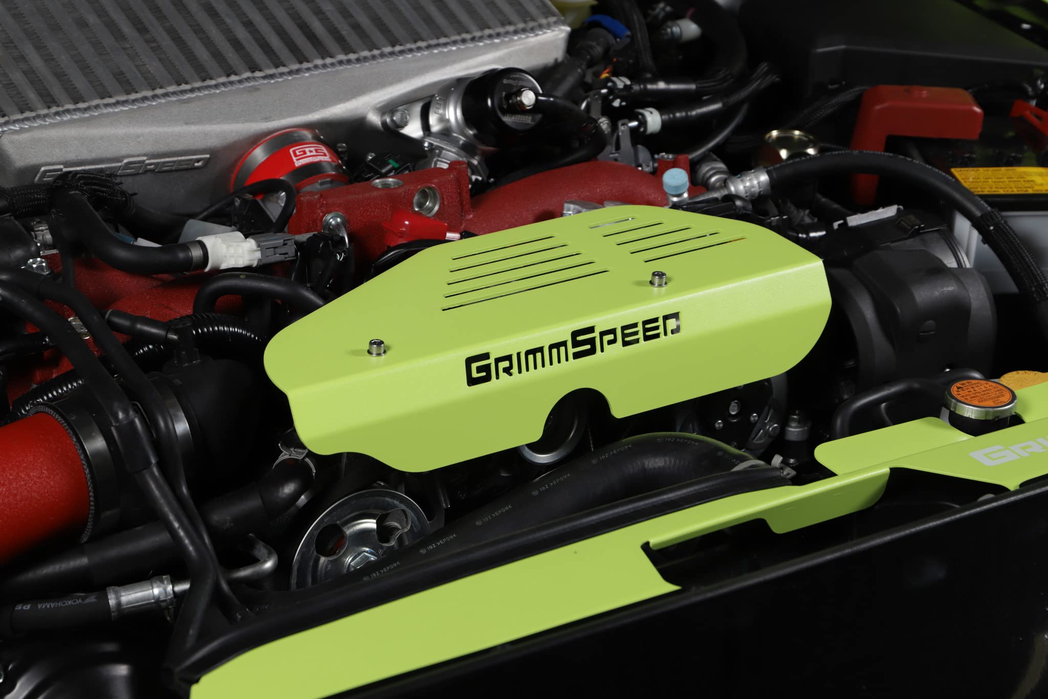 Subaru 02-14 WRX / 04-21 STI / 05-09 LGT/OBXT / 04-13 FXT - GrimmSpeed Alternator Cover (Neon Green)