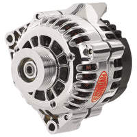 Alt GM CS130D Powermaster Chrome 165A 6 grv Pulley 1-Wire or OE Hookup