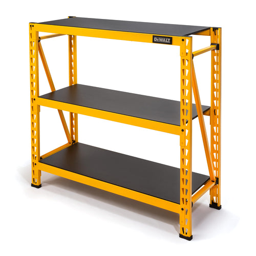 4-Foot DEWALT Tall, 3-Shelf Industrial Workshop/Garage Storage Rack, Total Capacity: 4,500 lbs.