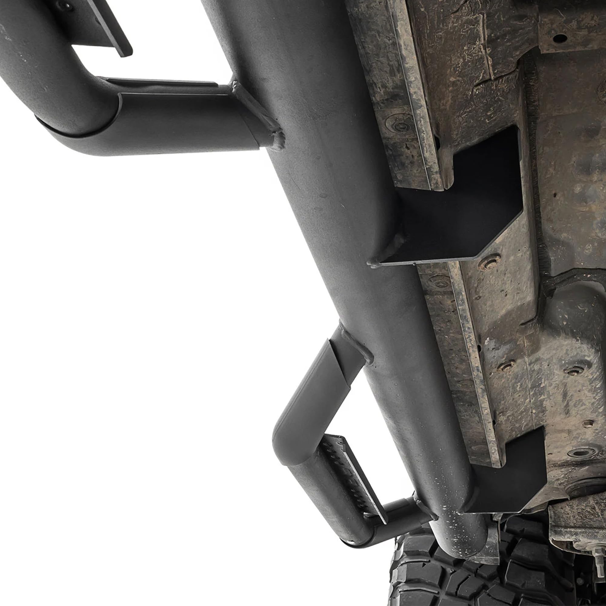 Rough Country Nerf Step Bars Non-Limited for Toyota 4Runner (2010-2024) - Rugged Full Length Nerf Bar with Side Steps, Bolt-On Install