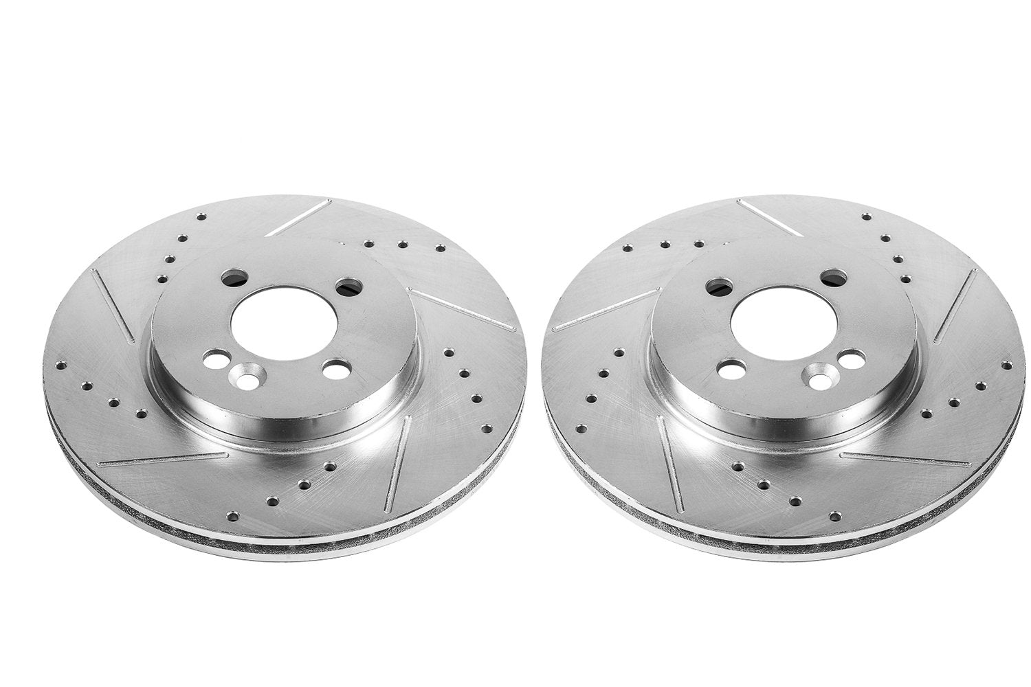 Power Stop Front EBR855XPR Evolution Drilled and Slotted Rotor (Pair) For Mini Cooper 2007-2016 [Model Specific]