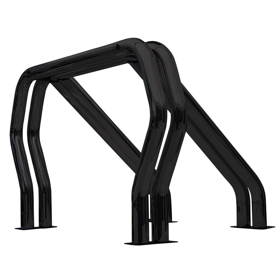 Go Rhino Complete Kit Bed Bar - Double Kicker/Double Bar | Mild Steel, Black | 9009560DDB | Fits 1988-1998 Chevrolet/GMC C/K Series w/Short or Long Bed and Other Vehicles (See Description)