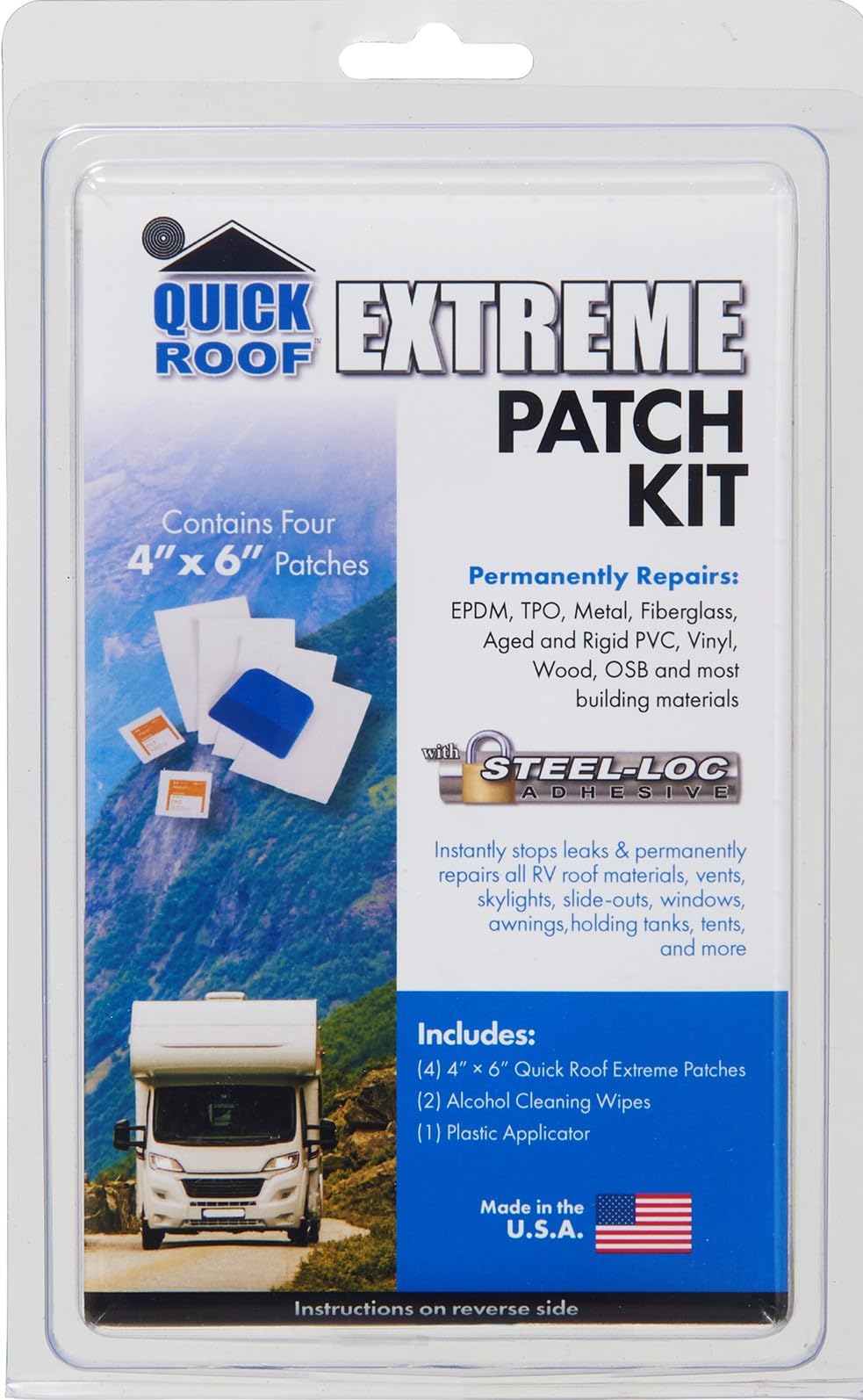 UBE46KIT QUICK ROOF Extreme Patch Kit (4) 4" x 6", 24 CT Bulk