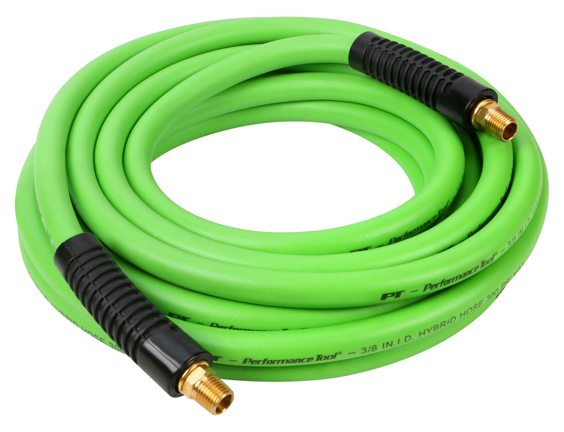 M628 Performance Tool 3/8-Inch x 25' Hybrid Air Hose - Flexible, Durable, and Kink-resistant Air Hose for Professional and DIY Use