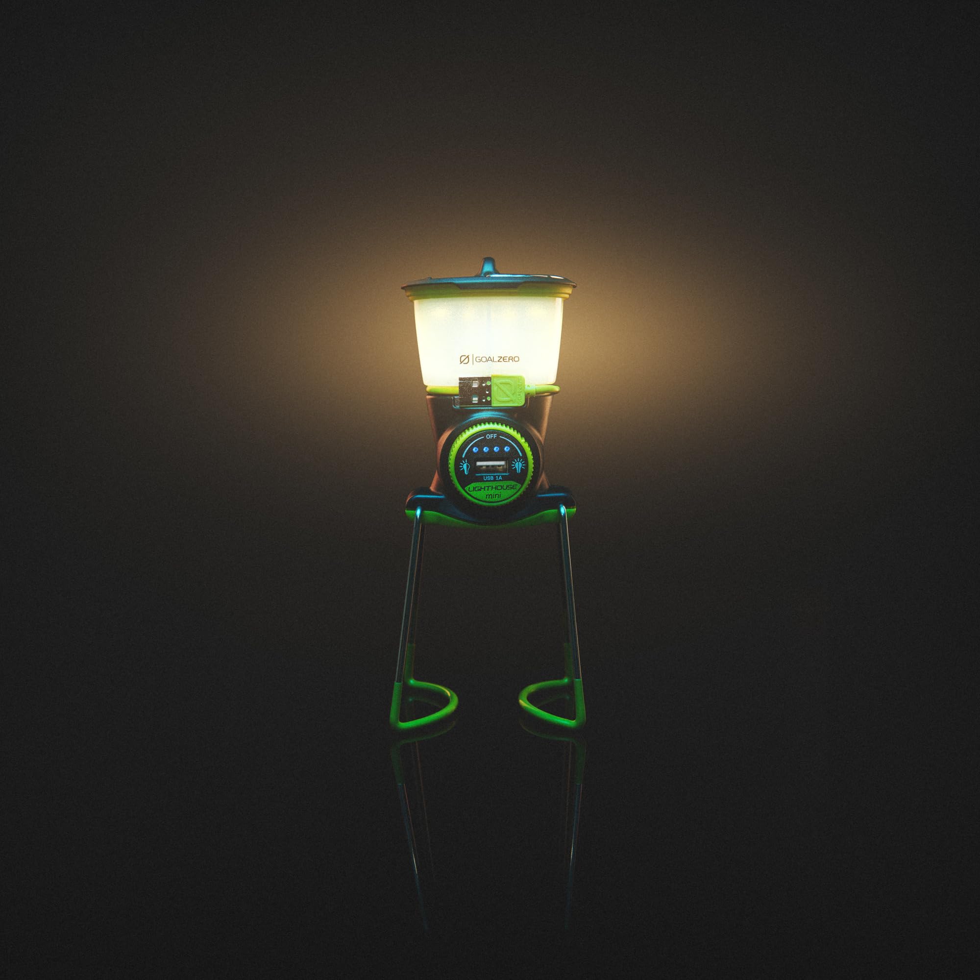 Goal Zero Mini Lighthouse Core Lantern, Small Solar-Powered and USB Lantern for Camping and Emergency Use