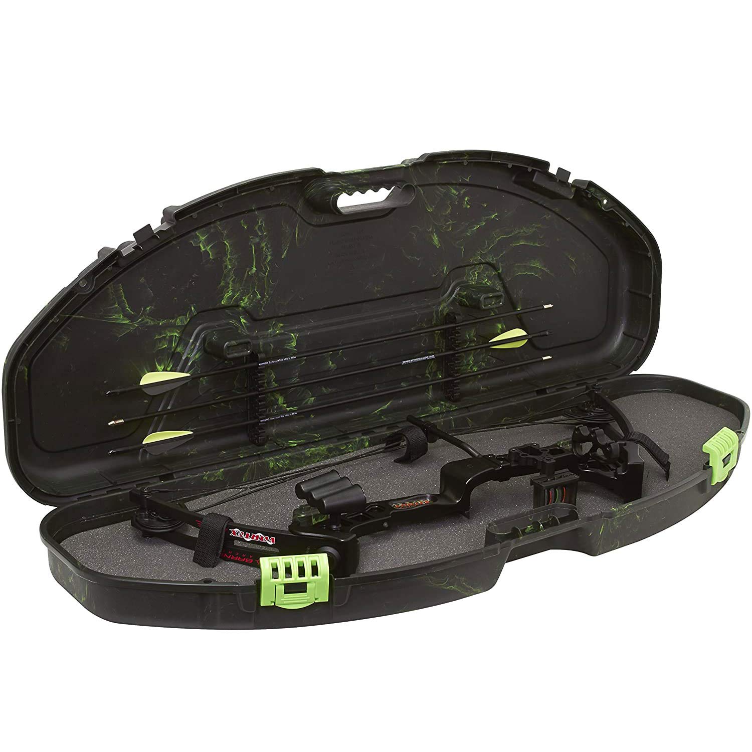 Plano Ultra Compact Protector Locked Protective Bow Case, Black, Archery Storage, Lockable, Padded Protection, Holds Up to 6 Arrows
