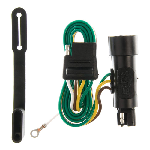 CURT Vehicle-Side 55301 Custom 4-Pin Trailer Wiring Harness, Fits Select Ford F-150, F-250, F-350
