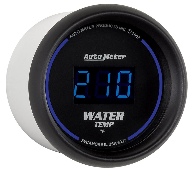 Cobalt Auto Meter 6937 Digital Water Temperature Gauge, 2 1/16"
