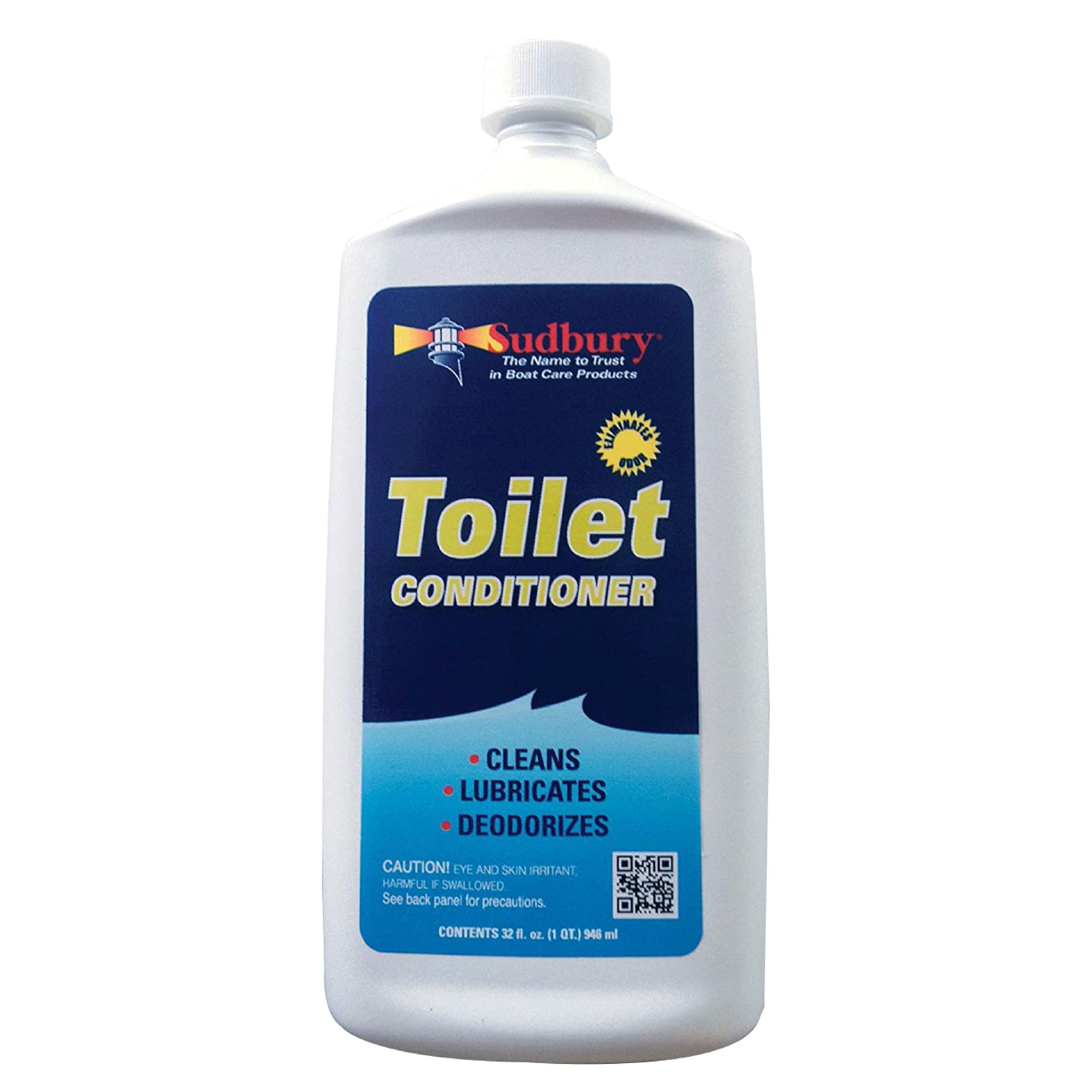 Toilet Cleaner Sudbury, Odor Eliminator for Marine Toilets, Essential Boat Accessories and Boat Cleaning Supplies, 32 oz.