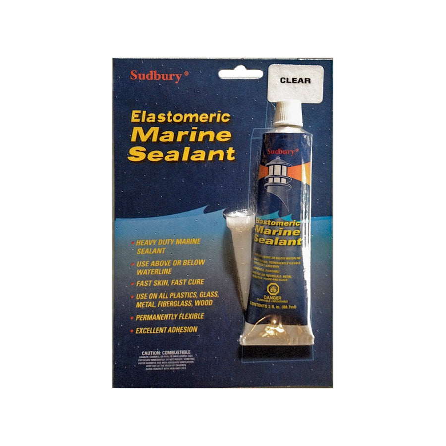 321 Sudbury Elastomeric Marine Sealant, 3-Ounce, Clear