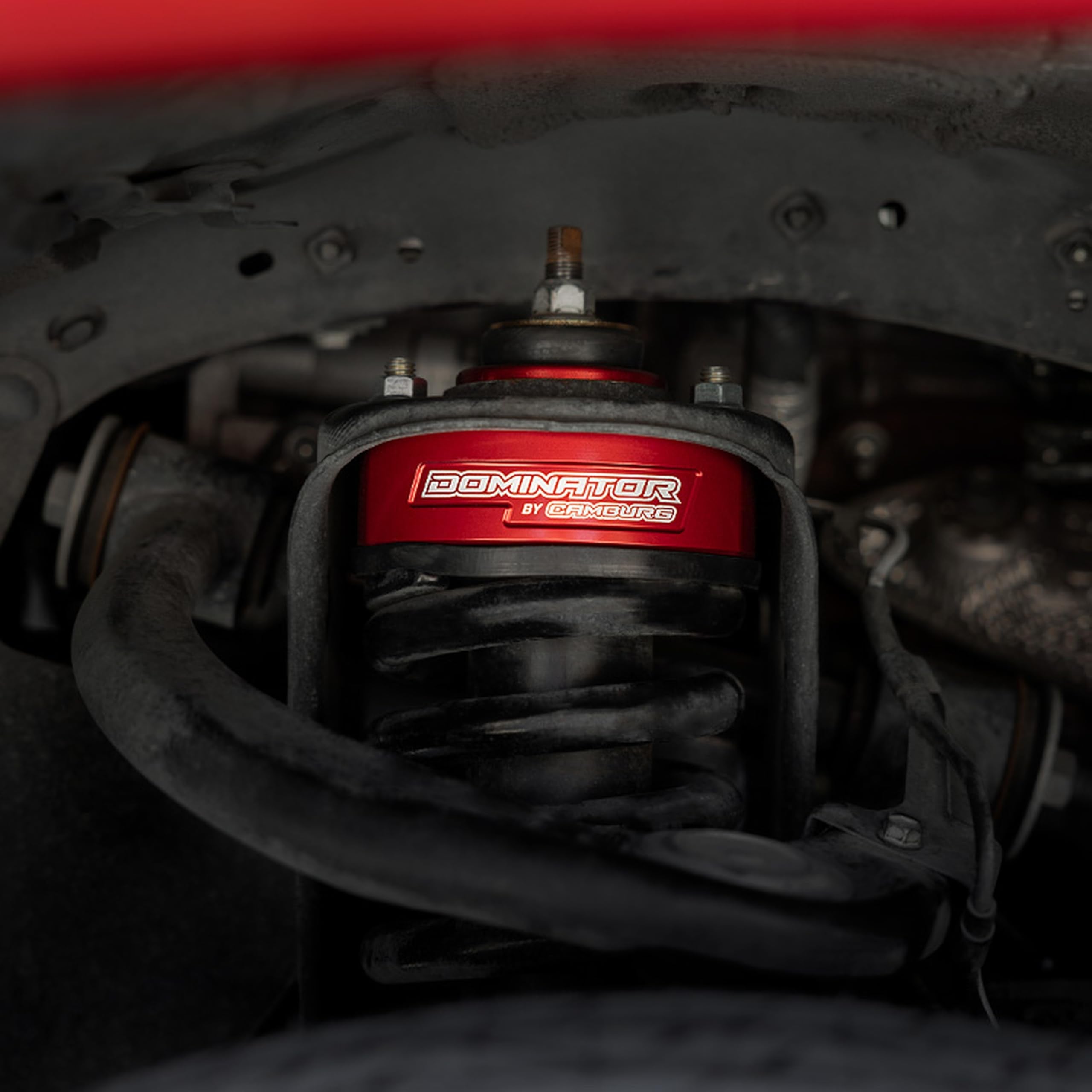SUSPENSION DOMINATOR: 2" Lift Kit, 6061-T6 Billet Aluminum, Red Anodized, Compatible with 2WD/4WD 2003-2024 Toyota 4Runner, PRE/4WD 2005-2023 Toyota Tacoma (Excludes TRD)