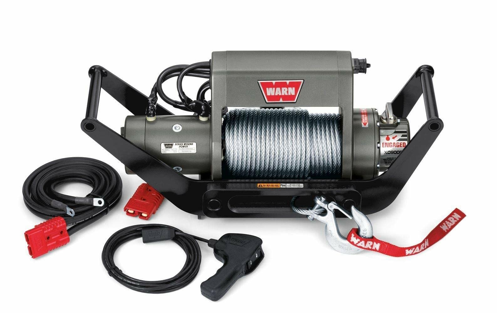 XD9i WARN Multi-Mount Portable Winch Kit with Steel Rope - 9,000 lb Capacity