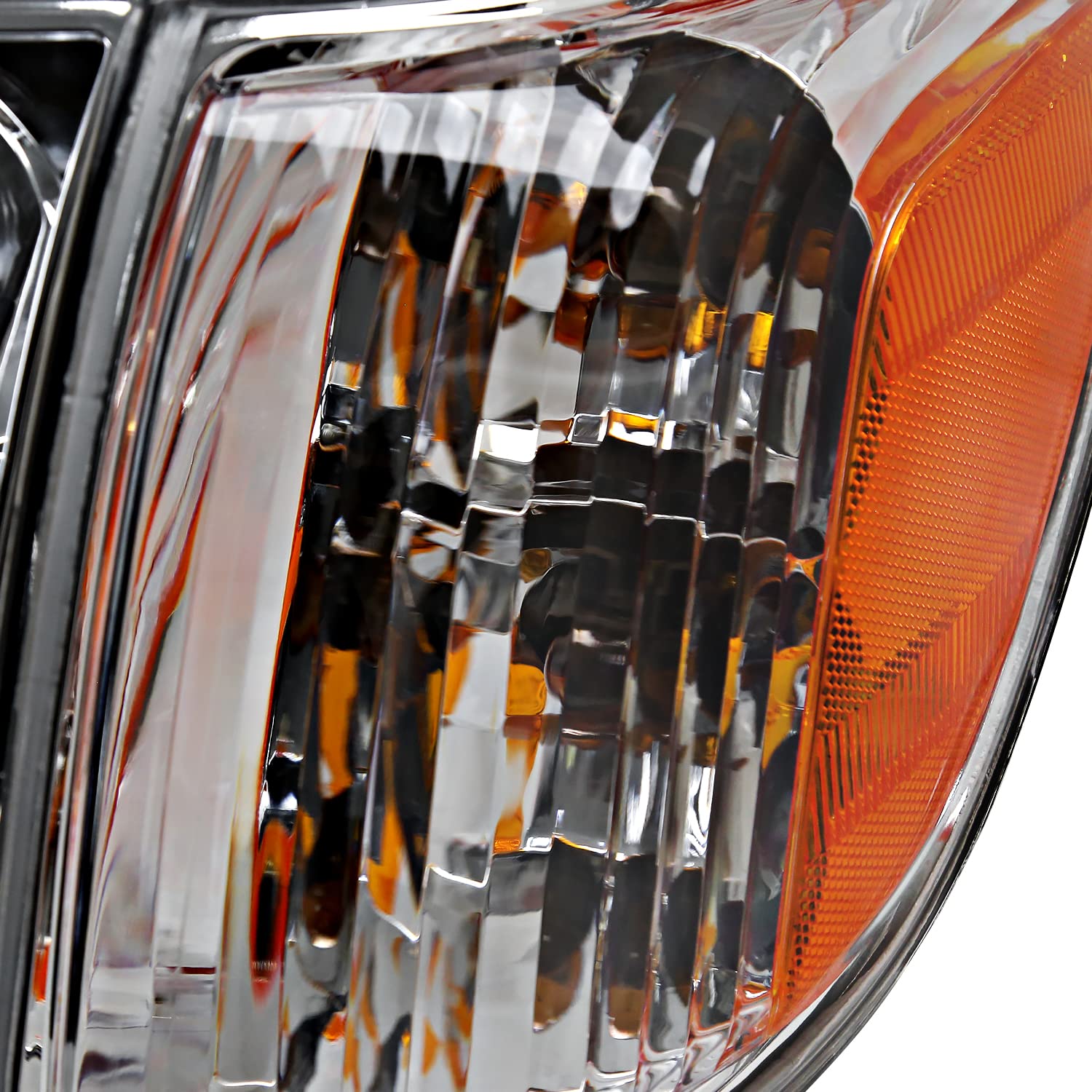 LED Switchback Sequential Headlights + Corner Lights SPEC-D TUNING Compatible with 2005-2006 Toyota Tundra, Left + Right Pair Headlamp Assembly