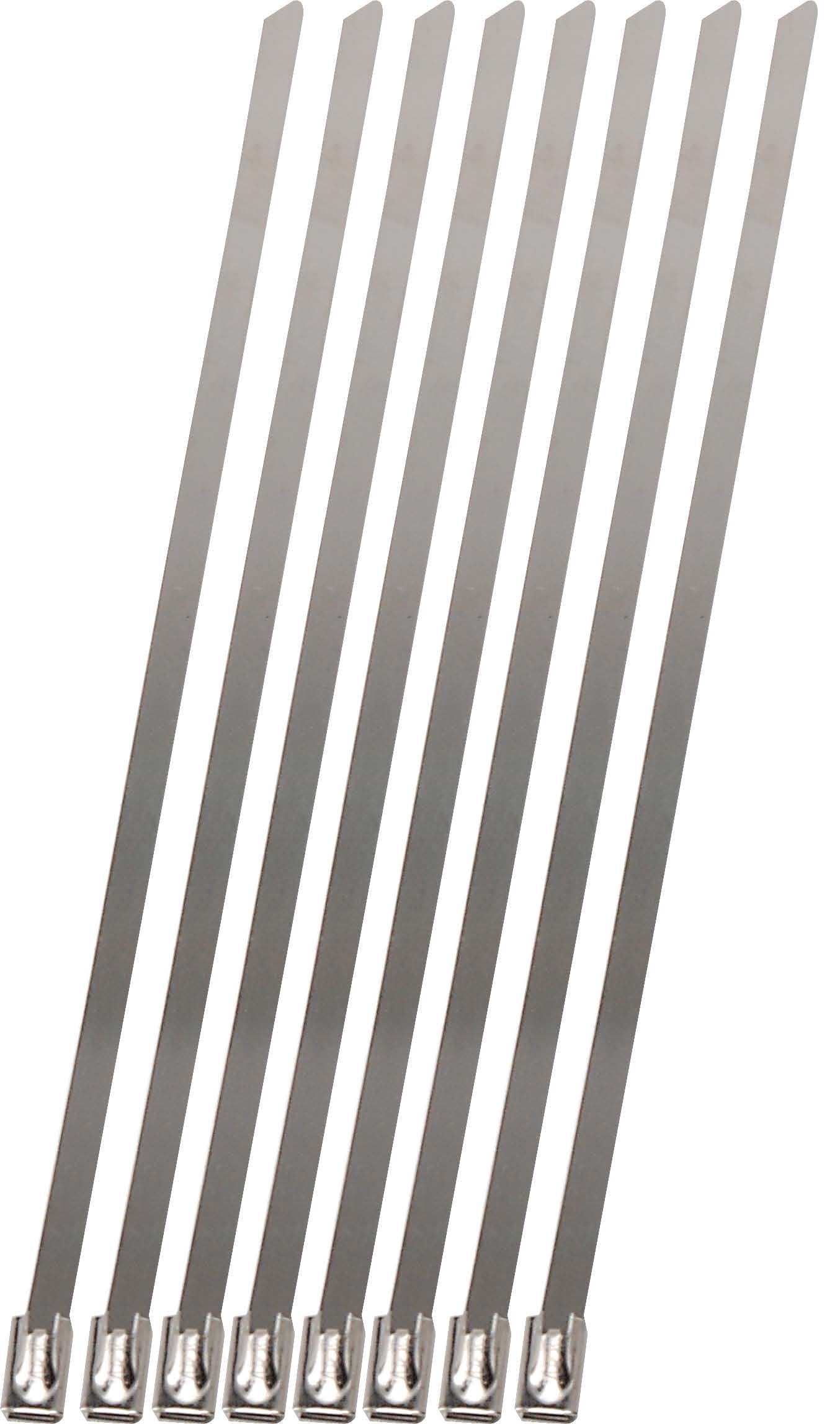 8" Stainless Steel Locking Ties Design Engineering (Pack of 8)