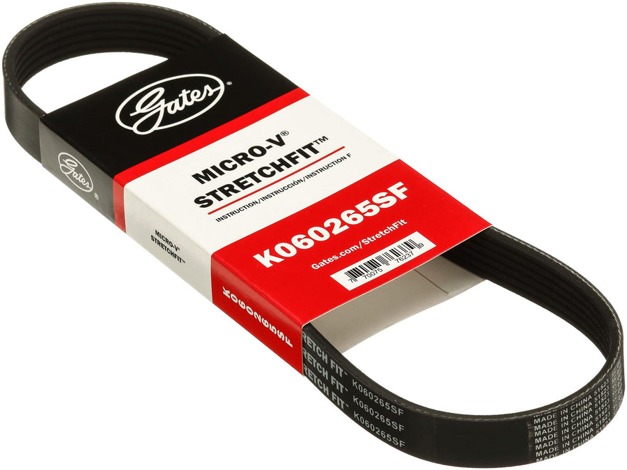 Gates K060265SF Genuine Stretch Fit Micro-V Serpentine Drive Belt
