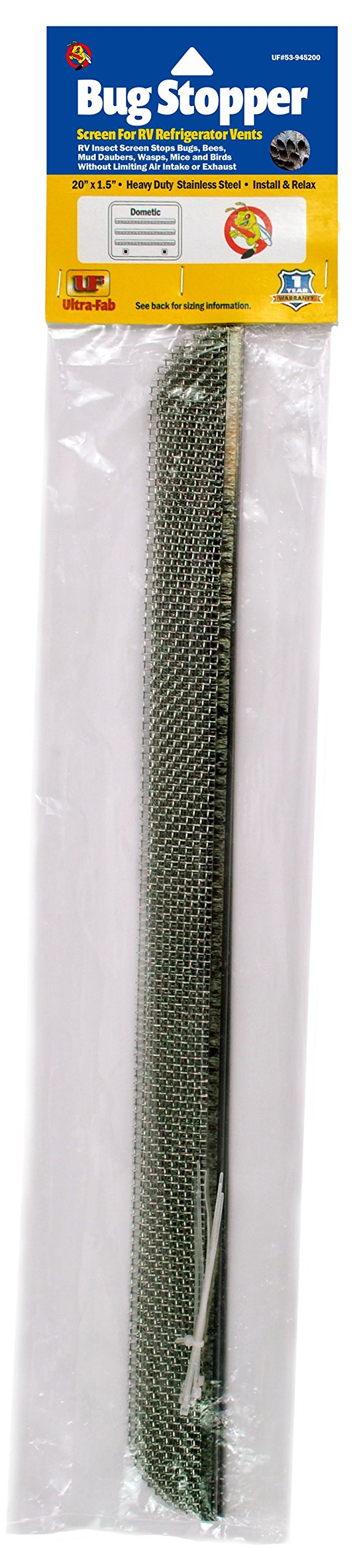 Bug Stopper Ultra-Fab Screen for RV Refrigerator Outside Vents 53-945200