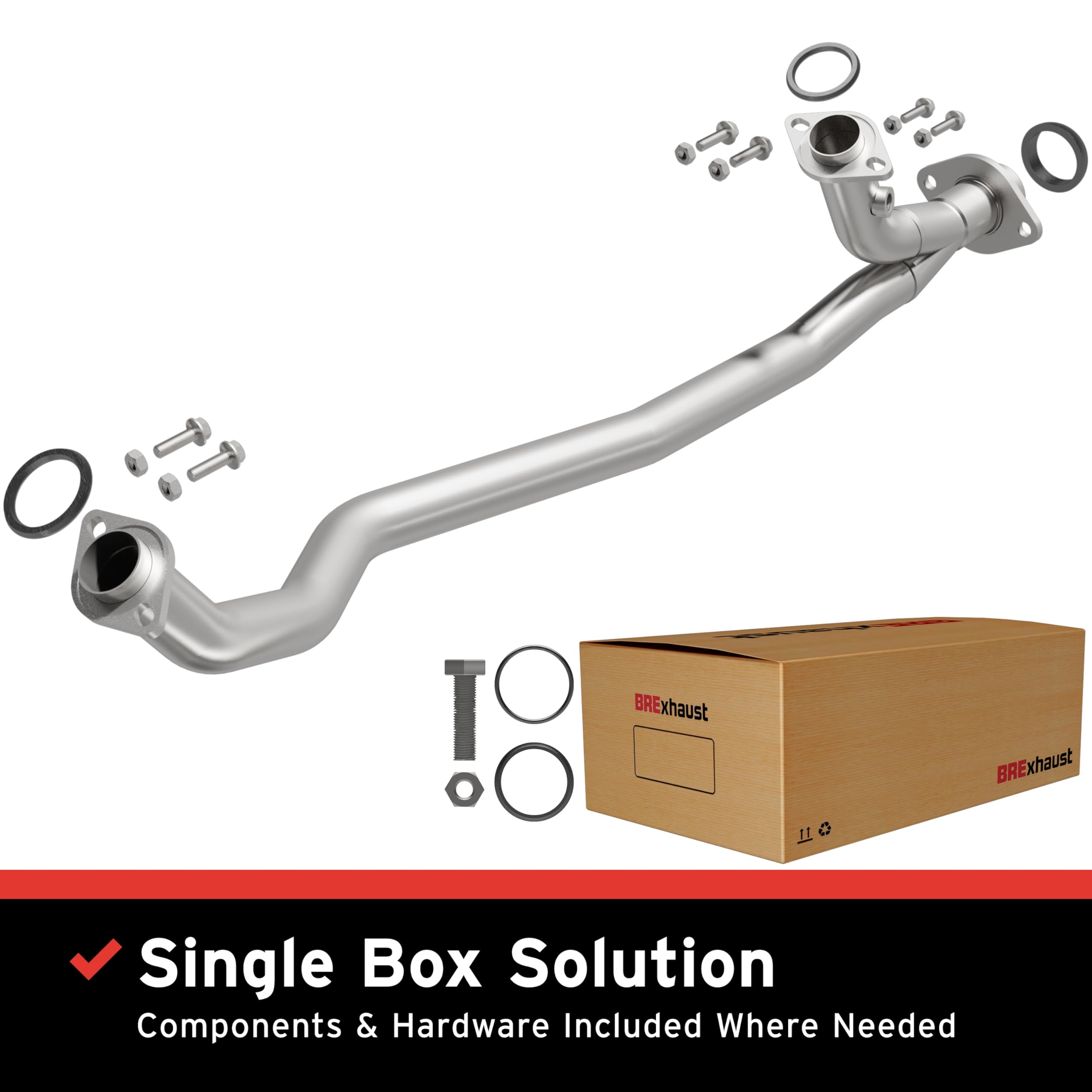 Replacement BRExhaust Front Pipe Kit 107-0073: Direct-Fit, Compatible with 04-10 Sienna 3.3L, 3.5L
