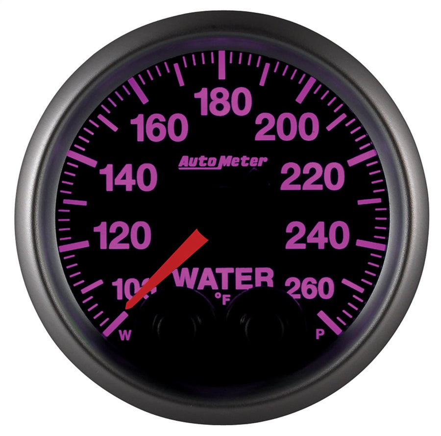 Gauge, AutoMeter Wtemp, 2 1/16", 260ºf, Stepper Motor W/Peak & Wrn, Elite, W/O Pro-Control 5654-05702