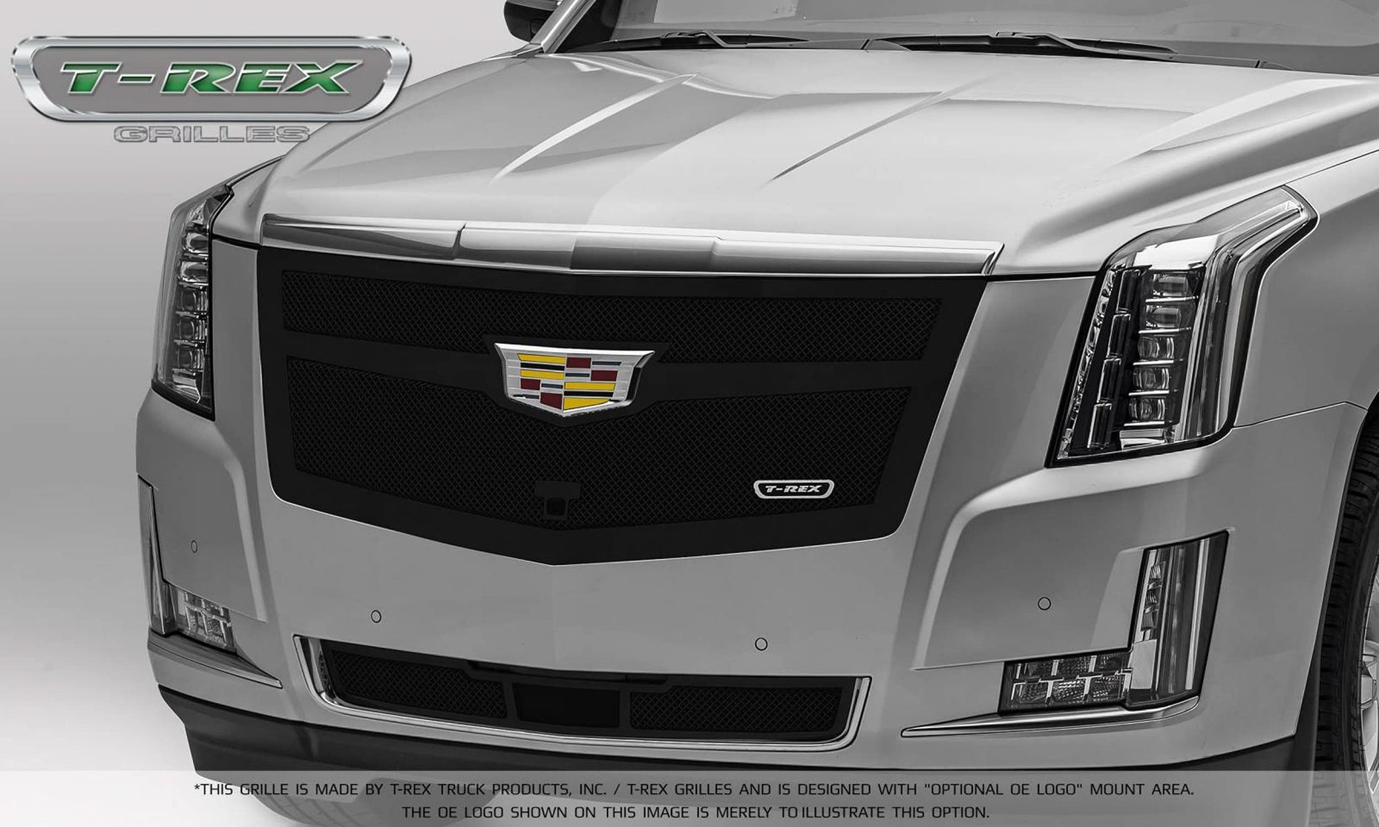 2015 Escalade T-Rex Grilles Upper Class Bumper Grille, Black, 1 Pc, Replacement - PN #52183
