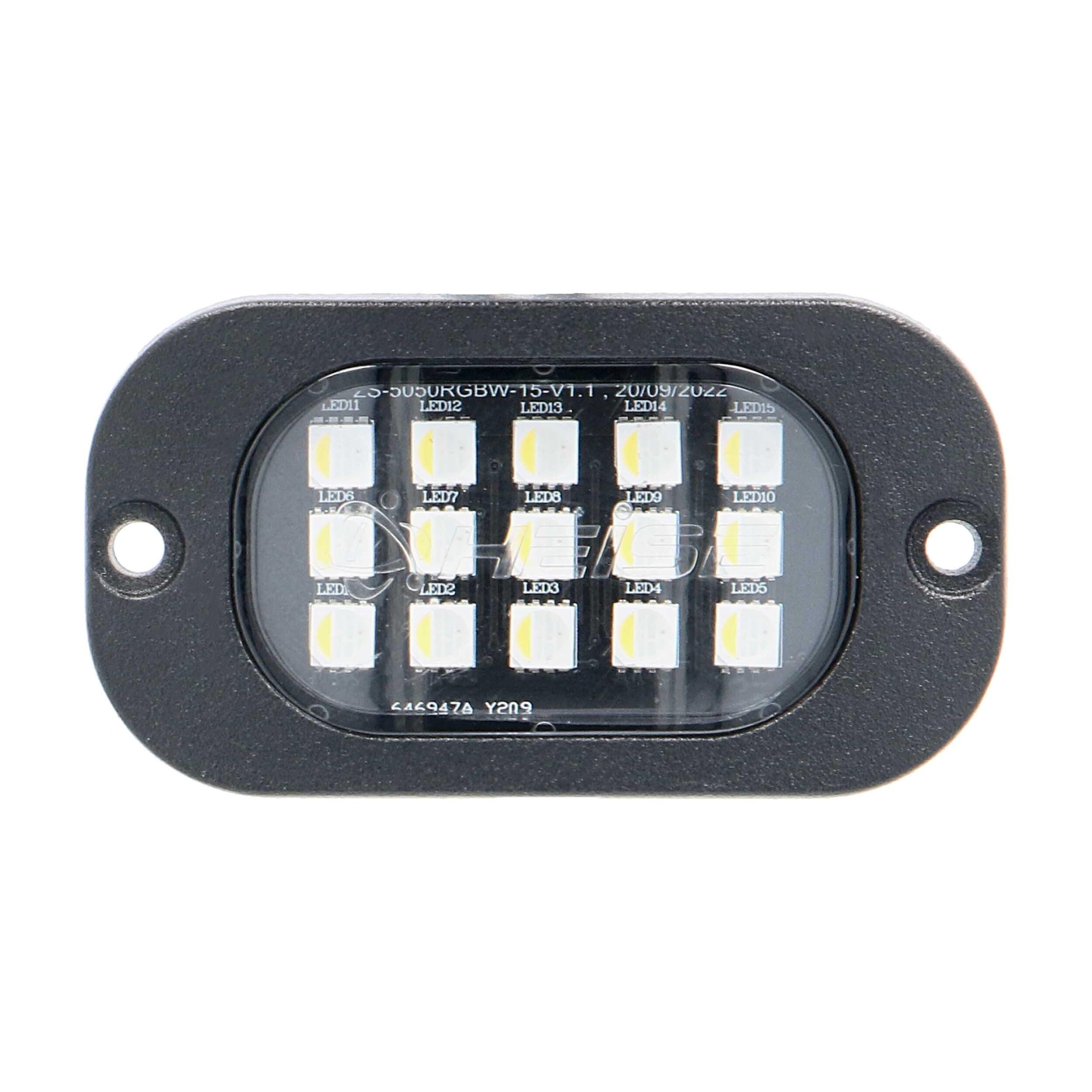 RGBW Wide Angle Rock Light Kit Metra Brands - 4 Pack