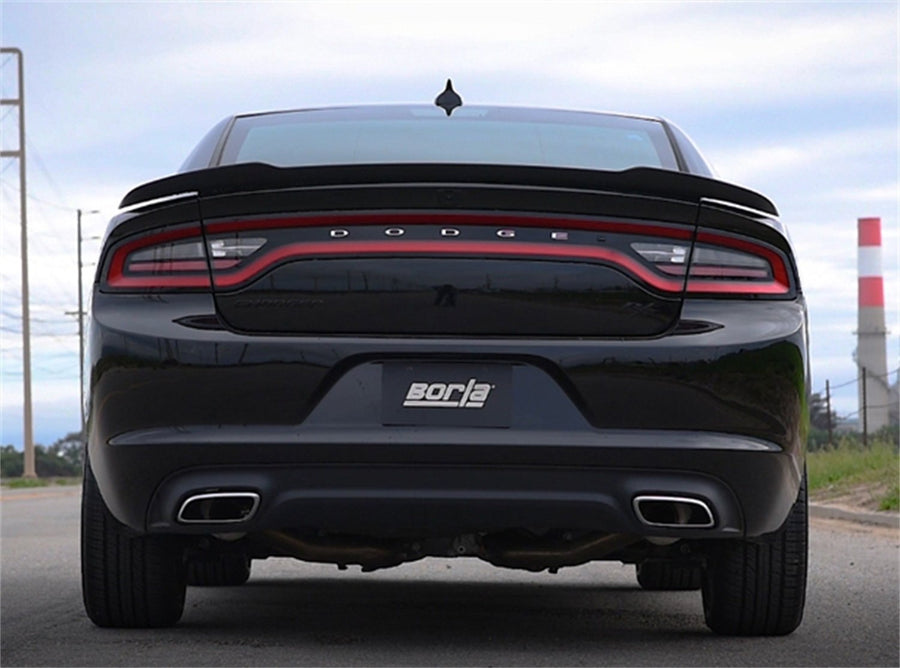 BORLA Cat-Back 140723 for '17-'23 Chrysler 300/Dodge Charger R/T 5.7L V8 AT RWD W/MDS Valves. BORLA Does NOT Include Tips Use O.E. Bezel/Valance. '19-'23 R/T Add 60726 To Reuse O.E. Or BORLA Tips.