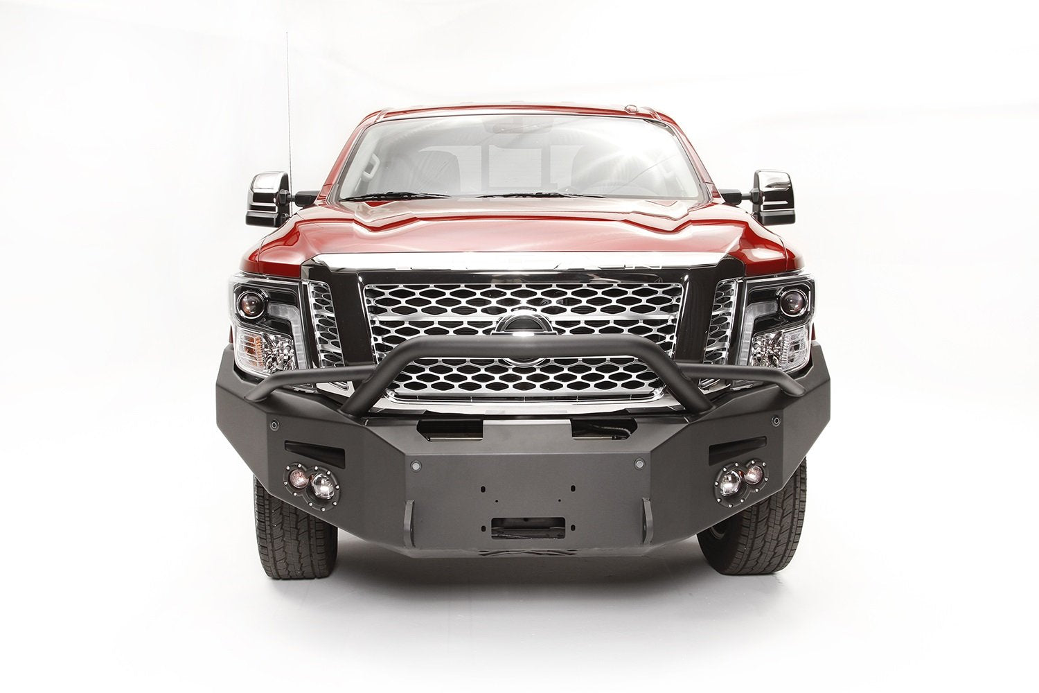 Fab Fours Premium Winch Front Bumper NT16-F3752-B Uncoated/Paintable w/Pre-Runner Guard [AWSL]