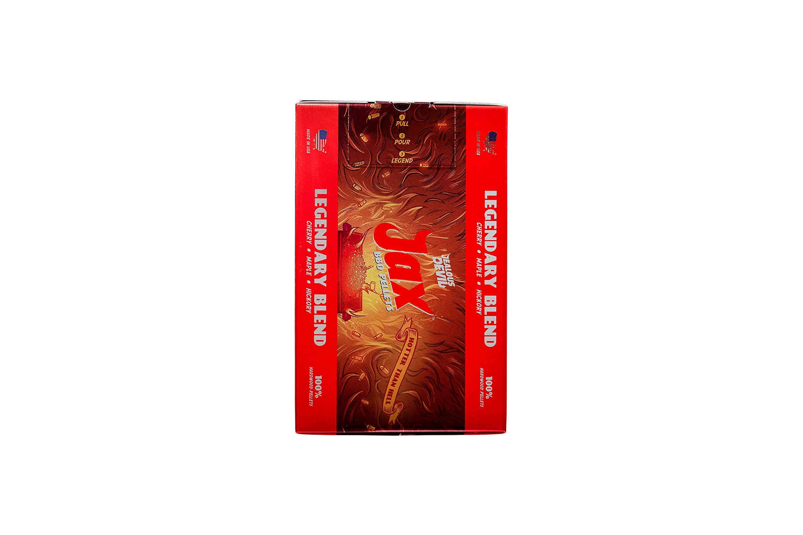 Jax Jealous Devil Legendary Blend BBQ Pellets, 20 lbs, Box