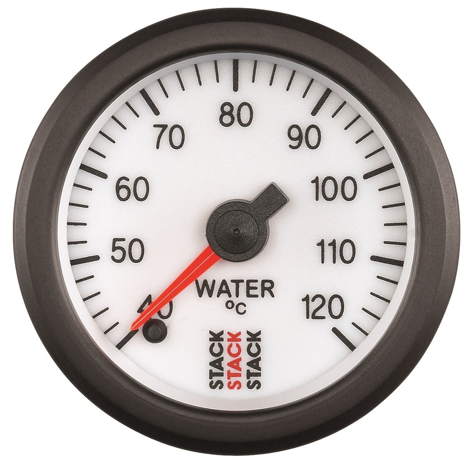 Water Temp - Stack, PRO Stepper Motor, 52MM, WHT, Gauge
