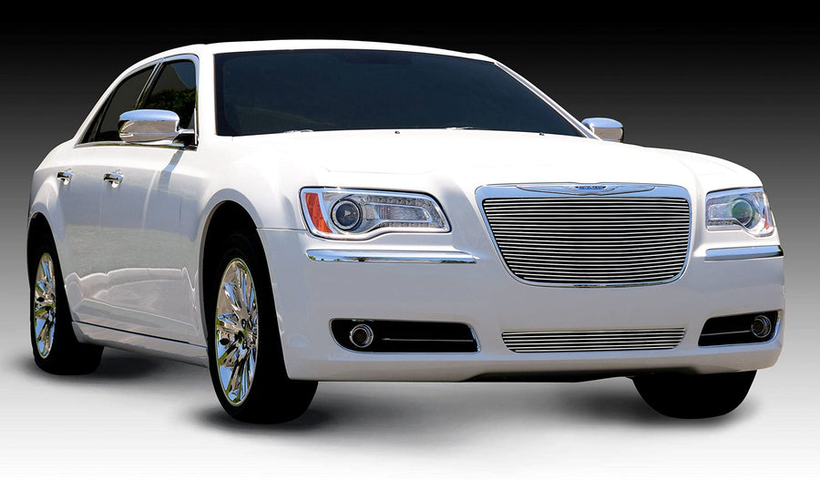 2011-2014 Chrysler 300 T-Rex Grilles Billet Grille, Polished, 1 Pc, Insert - PN #20433