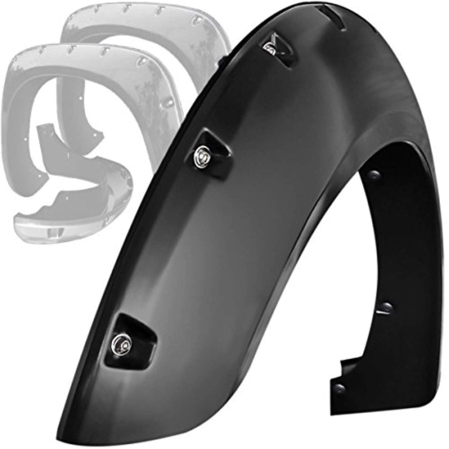 Fender Flares Black Horse Riveted Style Compatible with 2016-2023 Toyota Tacoma-FF-TOTA-SM-PKT