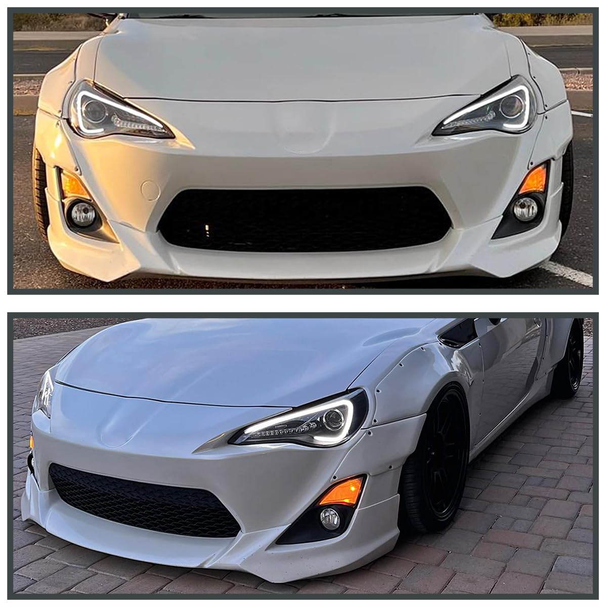 Sequential LED Turn Signal Projector Headlights SPEC-D TUNING Compatible with 2013-2016 Scion FR-S with Factory Halogen Headlights